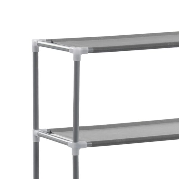 vidaXL 3-Tier Storage Rack over Laundry Machine Silver 69x28x169 cm - Image 7