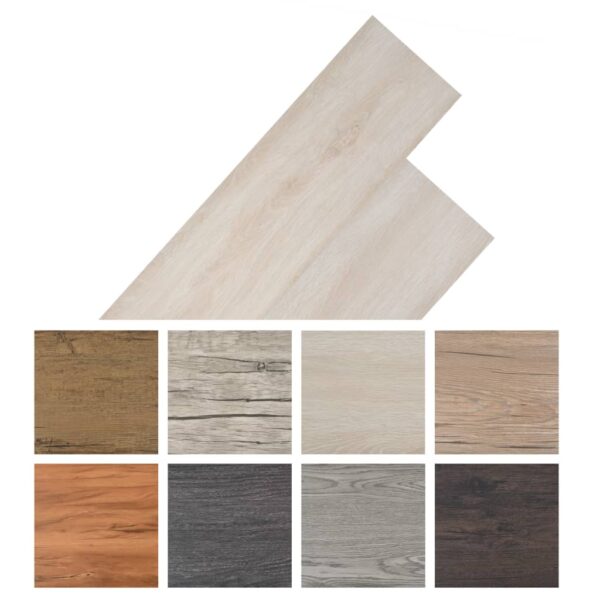 vidaXL Non Self-adhesive PVC Flooring Planks 5.26 m² 2 mm Oak Classic White - Image 8