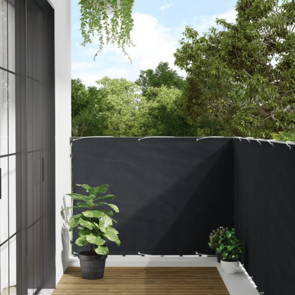 vidaXL Balcony Screen Anthracite 120x400 cm Oxford Fabric - Image 1