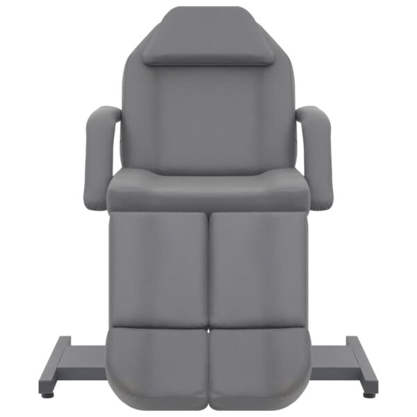 vidaXL Beauty Treatment Chair Faux Leather Grey 180x62x78 cm - Image 2