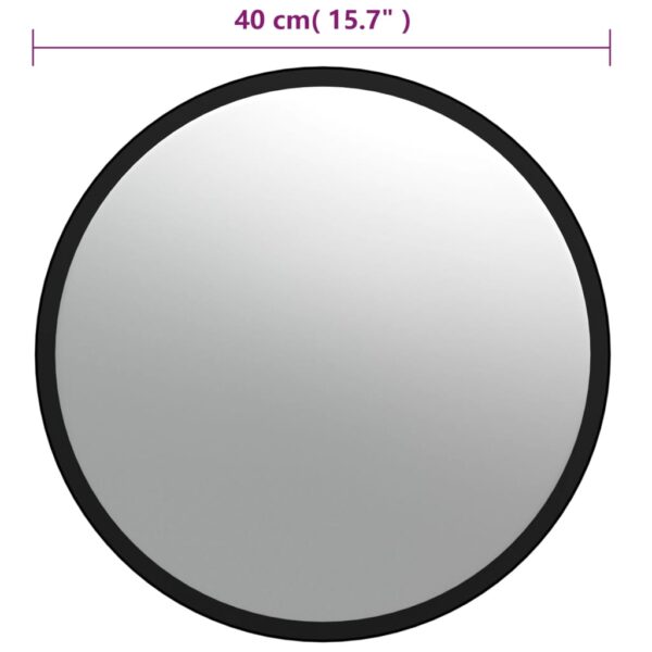 vidaXL Indoor Convex Traffic Mirror Black Ø40 cm Acrylic - Image 6