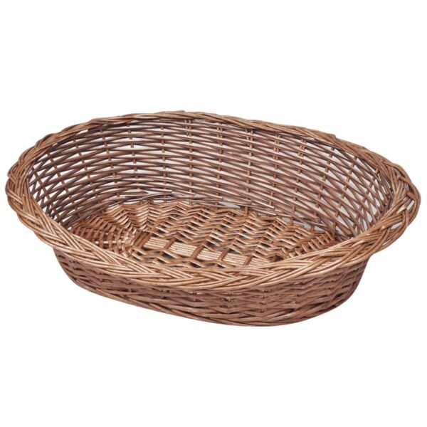 Willow Dog Basket/Pet Bed Natural 50 cm - Image 1