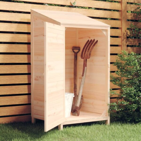 vidaXL Garden Shed 55x52x112 cm Solid Wood Fir - Image 1