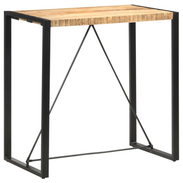 vidaXL Bar Table 110x60x110 cm Solid Mango Wood - Image 9
