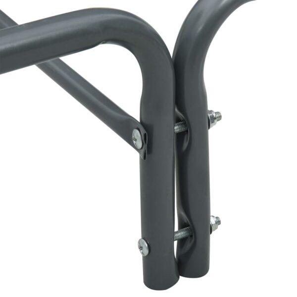 vidaXL Firewood Rack Anthracite 360x35x120 cm Steel - Image 7