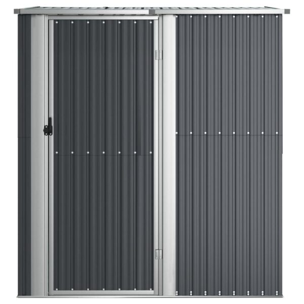 vidaXL Garden Shed Anthracite 180.5x97x209.5 cm Galvanised Steel - Image 3