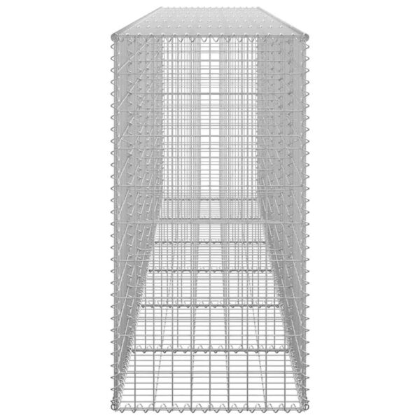 vidaXL Gabion Wall with Covers Galvanised Steel 300x50x100 cm - Image 6