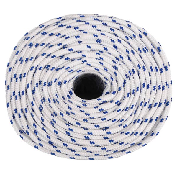 vidaXL Boat Rope White 6 mm 50 m Polypropylene - Image 3