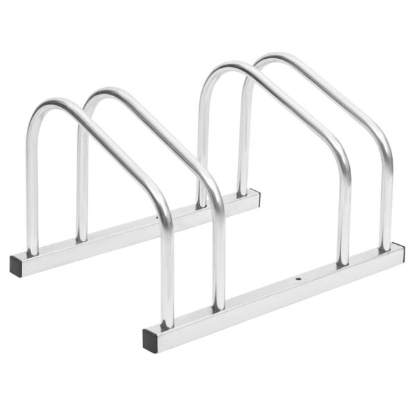 vidaXL Bike Rack for 2 Bikes Galvanised Steel - Image 1