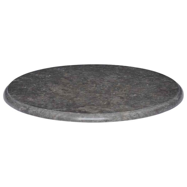 vidaXL Table Top Black Ø60x2.5 cm Marble - Image 2