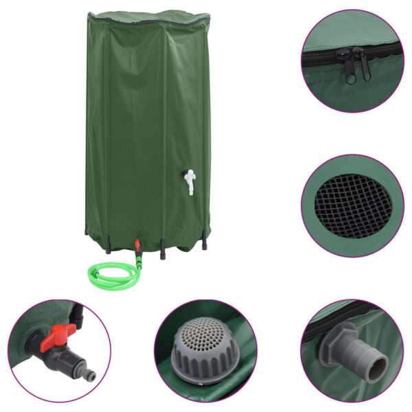 vidaXL Water Tank with Tap Foldable 380 L PVC - Image 2