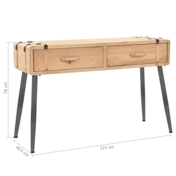 vidaXL Console Table Solid Fir Wood 115x40.5x76 cm - Image 10