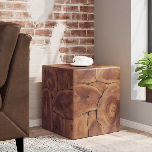 vidaXL Stool Solid Teak Wood - Image 1