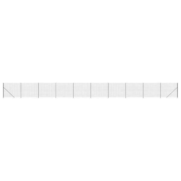 vidaXL Wire Mesh Fence with Flange Anthracite 1.6x25 m - Image 2