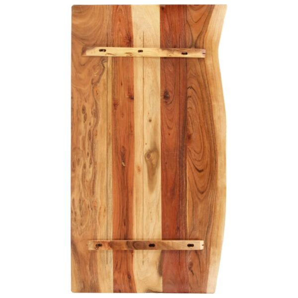 vidaXL Bathroom Vanity Top Solid Acacia Wood 100x52x2.5 cm - Image 2