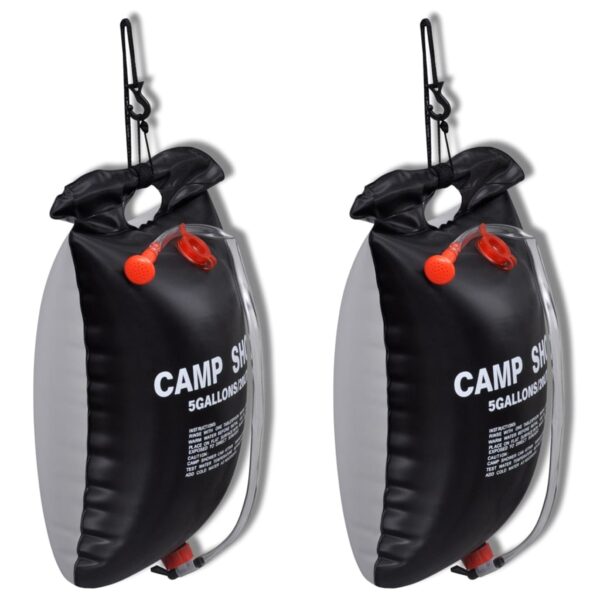 vidaXL Camp Shower 2 pcs 20 L - Image 1