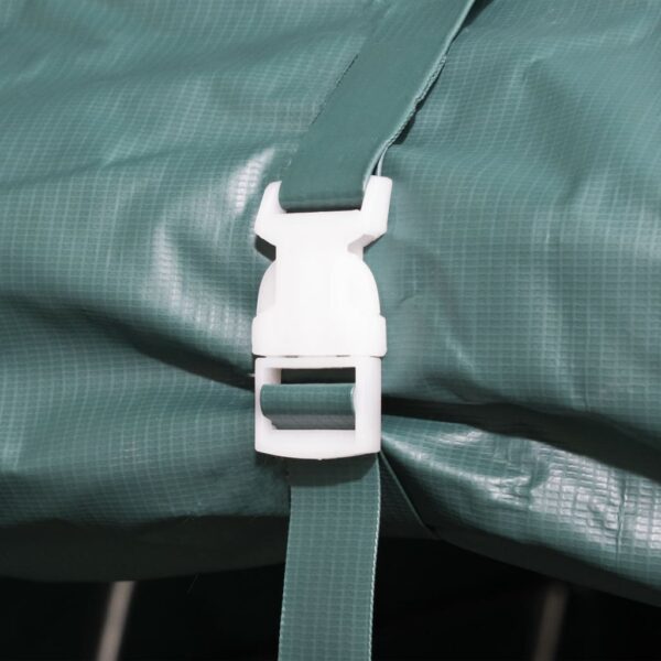vidaXL Removable Livestock Tent PVC 550 g/m² 3.3x3.2 m Dark Green - Image 6