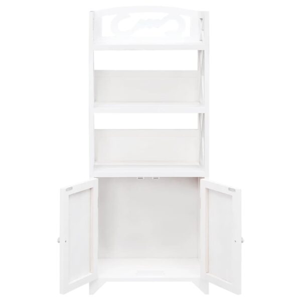 vidaXL Bathroom Cabinet Albuquerque Wood White 46x24x117.5 cm - Image 7