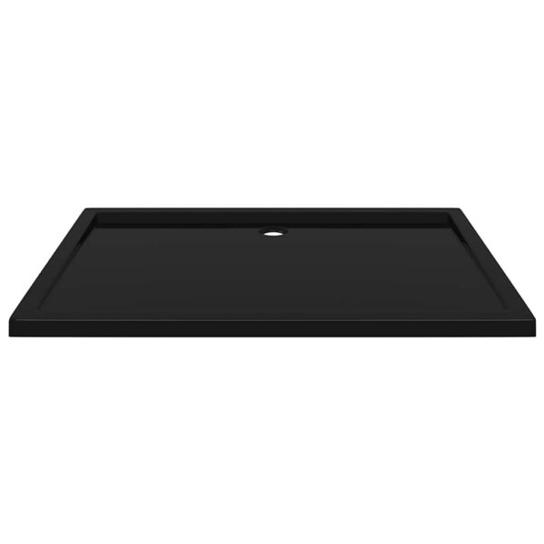 vidaXL Rectangular ABS Shower Base Tray Black 80x120 cm - Image 4