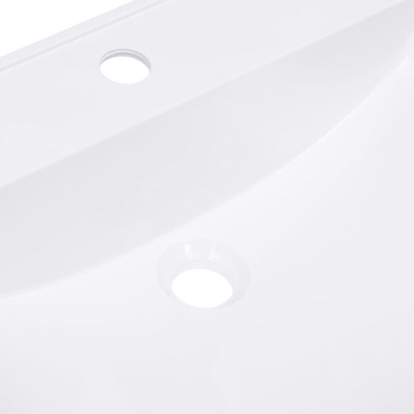 vidaXL Built-in Wash Basin 750x460x130 mm SMC White - Image 6