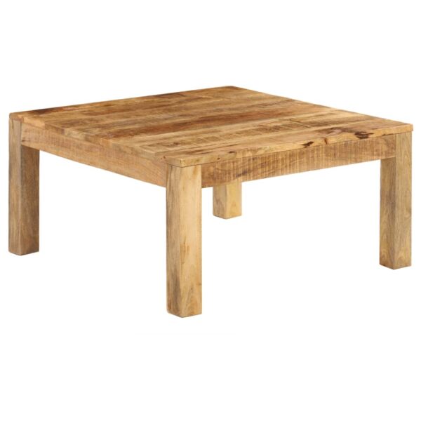vidaXL Coffee Table 80x80x40 cm Solid Mango Wood - Image 10