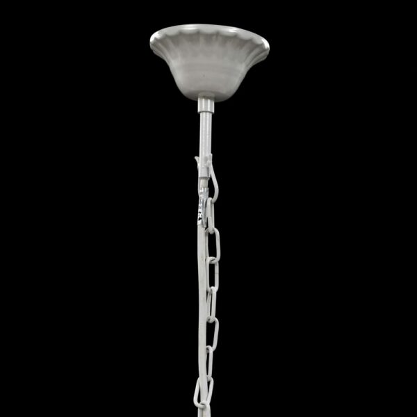vidaXL Chandelier 5 Bulbs Transparent - Image 8