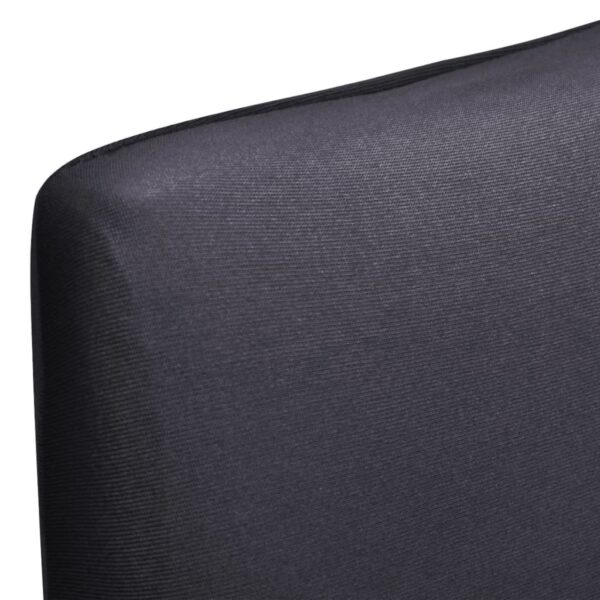 vidaXL Straight Stretchable Chair Cover 4 pcs Anthracite - Image 5