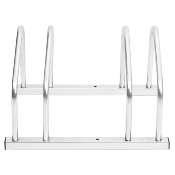vidaXL Bike Rack for 2 Bikes Galvanised Steel - Image 2