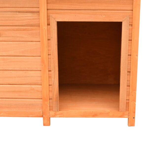 vidaXL Dog Cage Solid Pine & Fir Wood 120x77x86 cm - Image 6