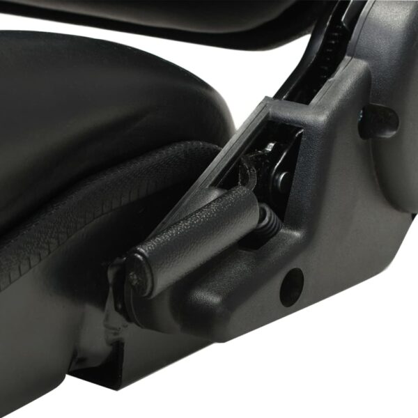 vidaXL Forklift & Tractor Seat with Adjustable Backrest Black - Image 6