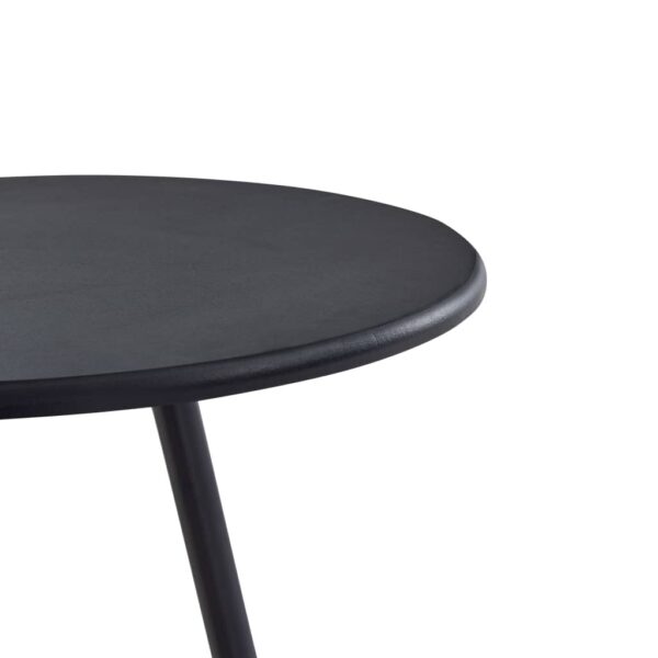 vidaXL Bar Table Black 60x107.5 cm MDF - Image 3
