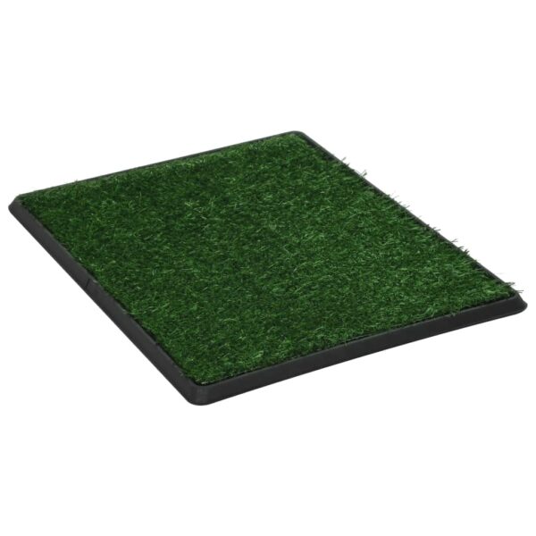 vidaXL Pet Toilet with Tray & Faux Turf Green 64x51x3 cm WC - Image 2