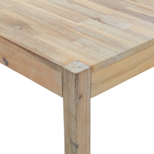 vidaXL Dining Table 120x70x75 cm Solid Acacia Wood - Image 4