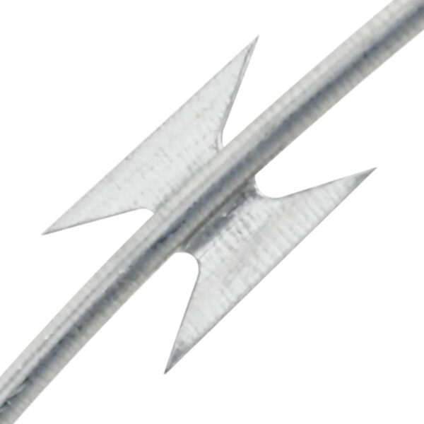 vidaXL BTO-22 Clipped Concertina Razor Wire Galvanised Steel 100 m - Image 3