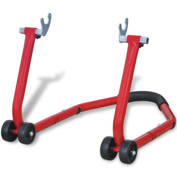 vidaXL Motorcycle Rear Stand Red - Image 1