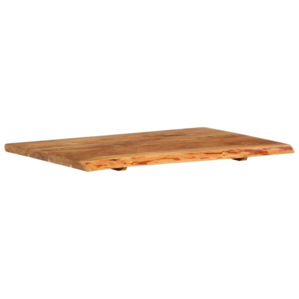 vidaXL Bathroom Vanity Top Solid Acacia Wood 80x52x2.5 cm - Image 9