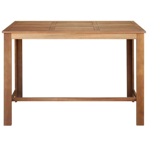vidaXL Bar Table Solid Acacia Wood 150x70x105 cm - Image 4