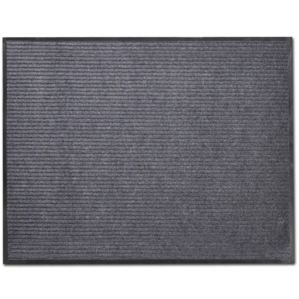 Grey PVC Door Mat 120 x 180 cm - Image 1