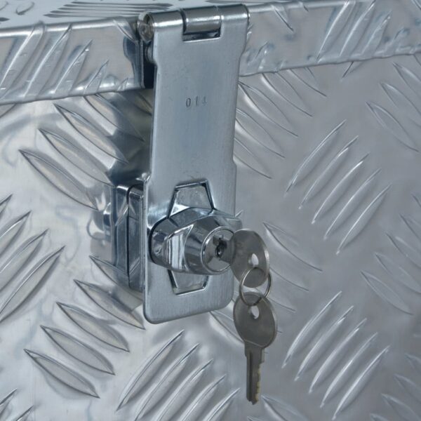 vidaXL Aluminium Box 610x430x455 mm Silver - Image 6