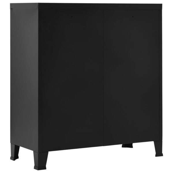 vidaXL Industrial Storage Chest Black 90x40x100 cm Steel - Image 5