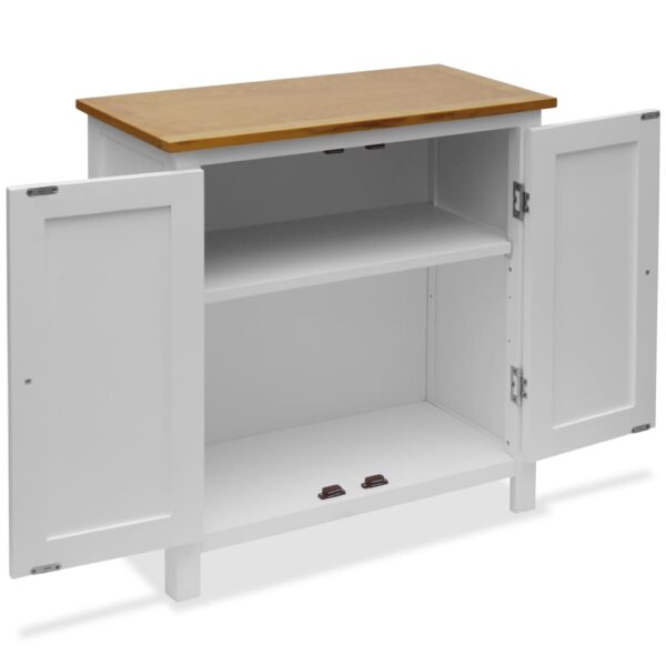 vidaXL Cupboard 70x35x75 cm Solid Oak Wood - Image 2