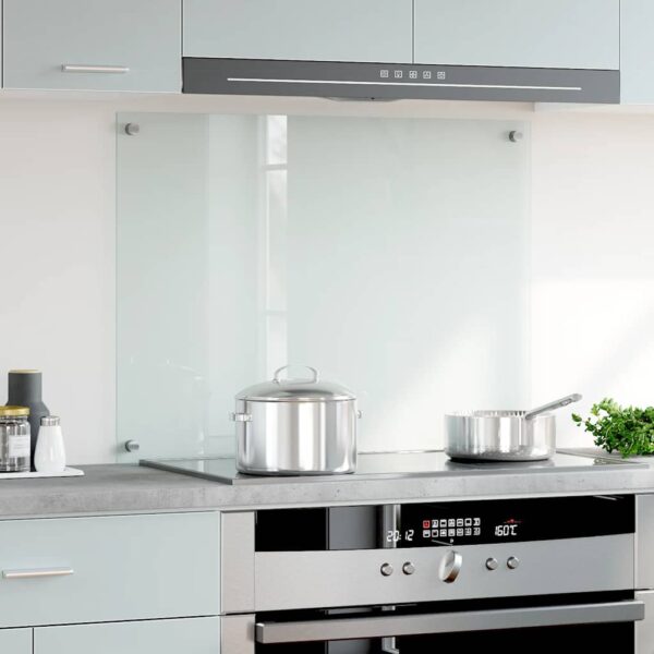 vidaXL Kitchen Backsplash Transparent 80x60 cm Tempered Glass - Image 3