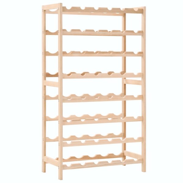vidaXL Wine Rack Cedar Wood 57.5x28x102 cm - Image 1