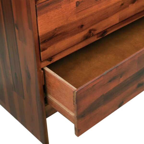 vidaXL Chest of Drawers Solid Acacia Wood 90x37x75 cm - Image 6