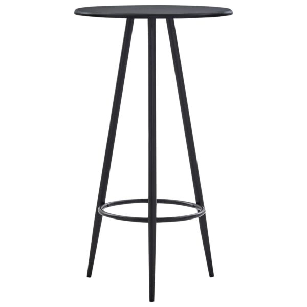 vidaXL Bar Table Black 60x107.5 cm MDF - Image 1