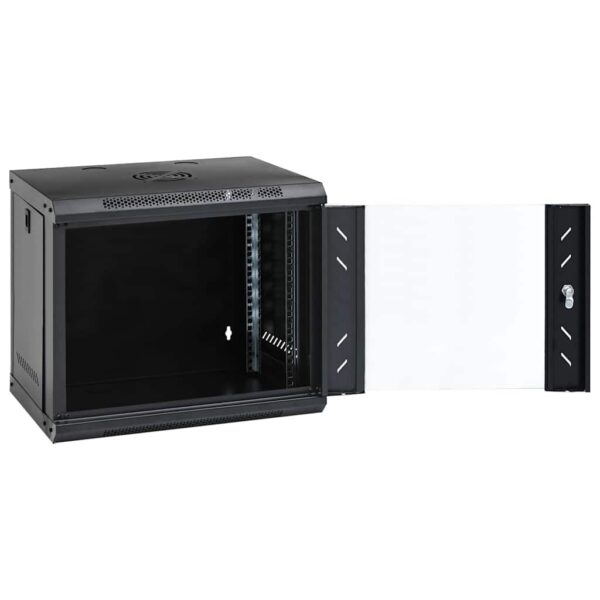 vidaXL 9U Wall Mounted Network Cabinet 19" IP20 53x40x45 cm - Image 2