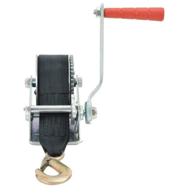 vidaXL Hand Winch with Strap 360 kg - Image 2