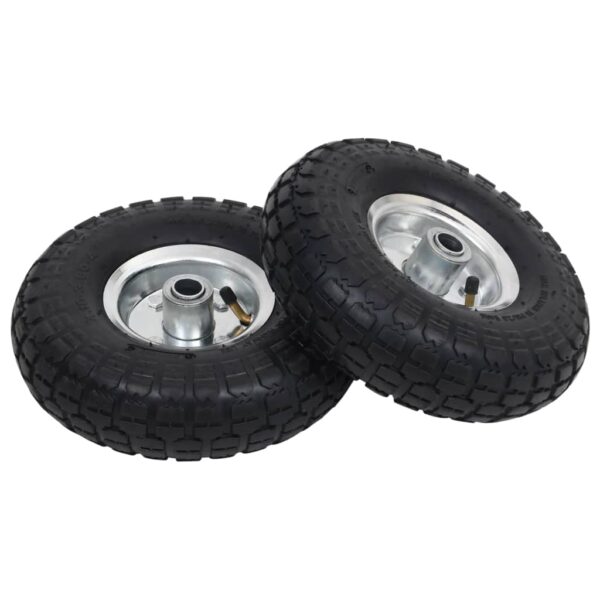 vidaXL Sack Truck Wheels 2 pcs Rubber 4.10/3.50-4 - Image 1