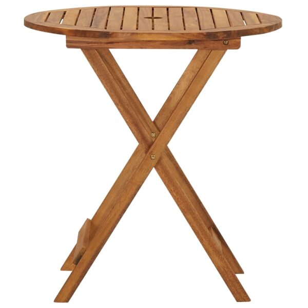 vidaXL 3 Piece Folding Garden Dining Set Solid Acacia Wood - Image 3