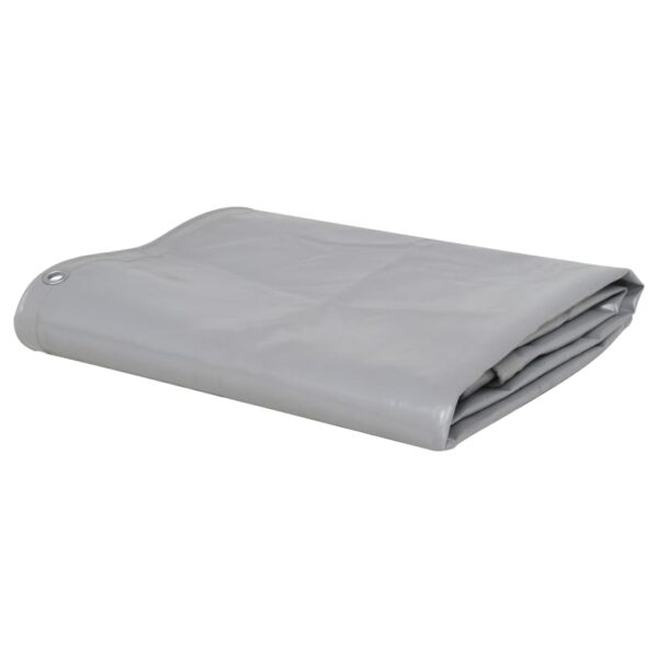 vidaXL Tarpaulin 650 g/m² 5x6 m Grey - Image 1